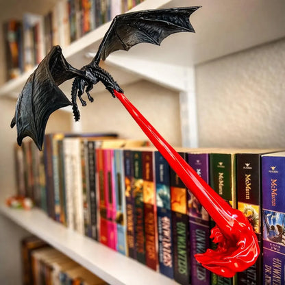 Dragon Flame Book Nook Light – 3D Printed Fire-Breathing Dragon Bookshelf Decor | Buy 1 Get 1 Free