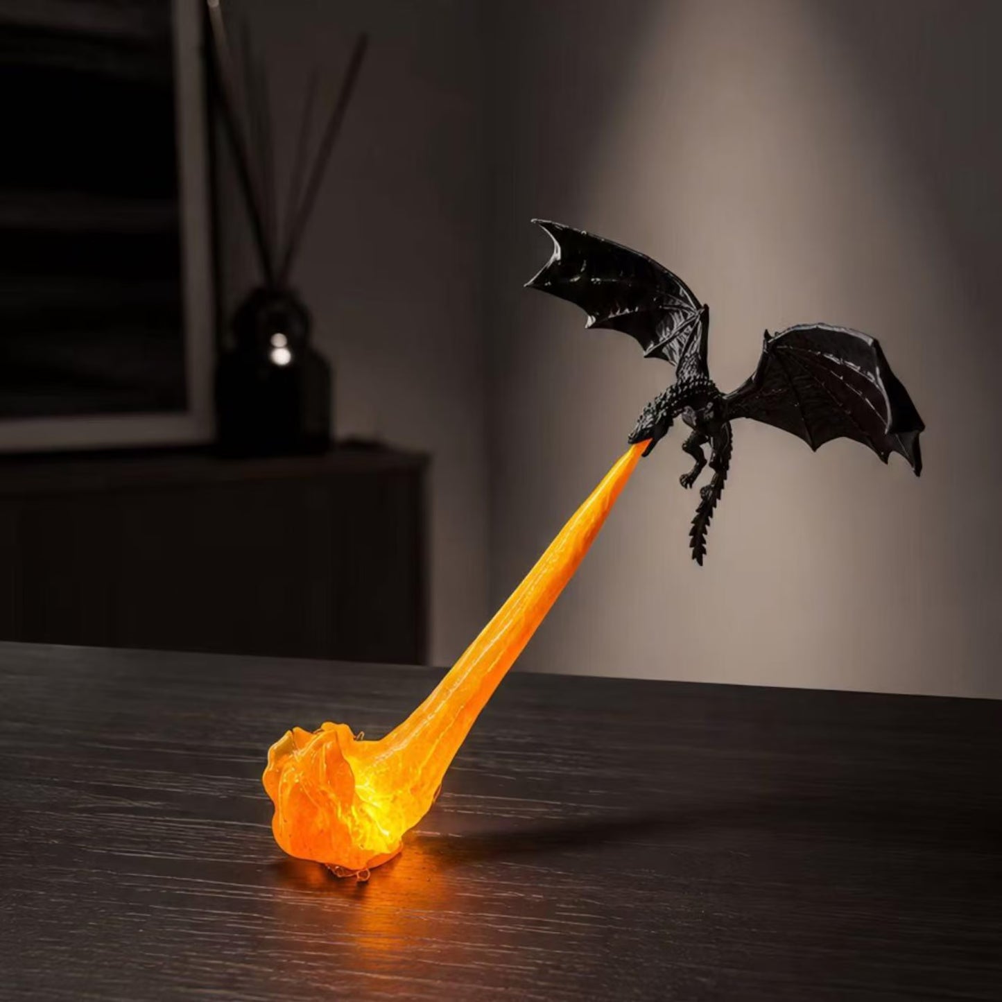 Dragon Flame Book Nook Light – 3D Printed Fire-Breathing Dragon Bookshelf Decor | Buy 1 Get 1 Free