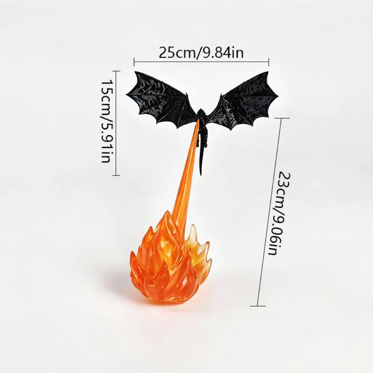 Dragon Flame Book Nook Light – 3D Printed Fire-Breathing Dragon Bookshelf Decor | Buy 1 Get 1 Free