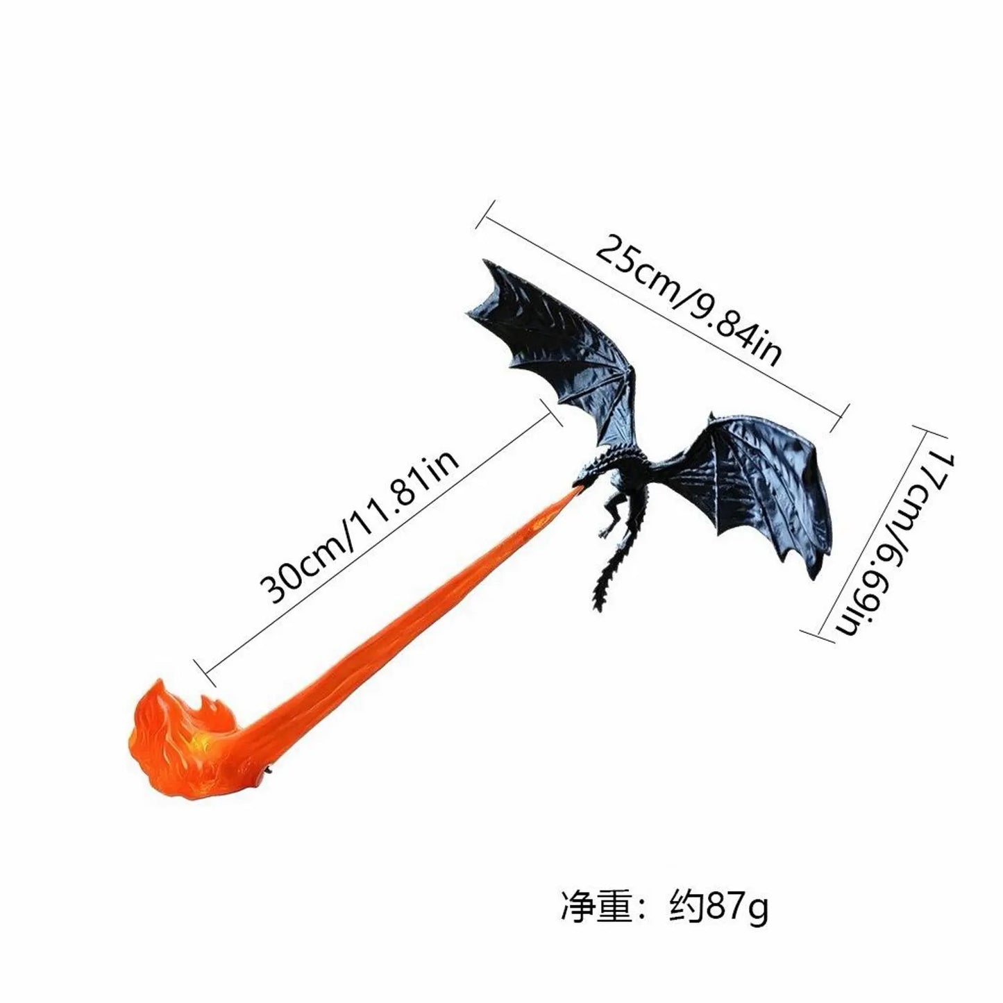 Dragon Flame Book Nook Light – 3D Printed Fire-Breathing Dragon Bookshelf Decor | Buy 1 Get 1 Free