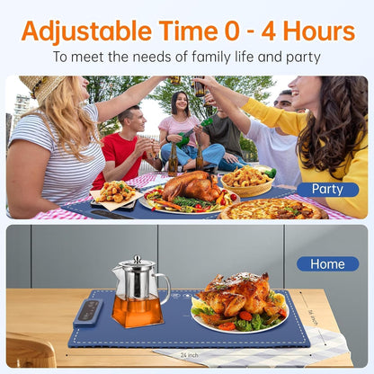 HotServe Electric Food Warmer – Foldable Heating Mat for Home, Travel & Parties| Only Rs- 999 | Buy 1 Get 1 Free