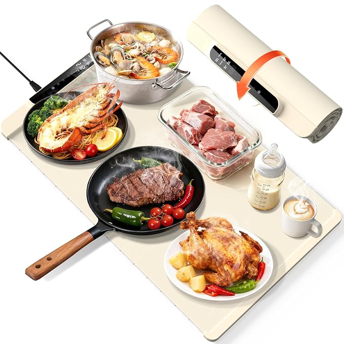 HotServe Electric Food Warmer – Foldable Heating Mat for Home, Travel & Parties| Only Rs- 999 | Buy 1 Get 1 Free