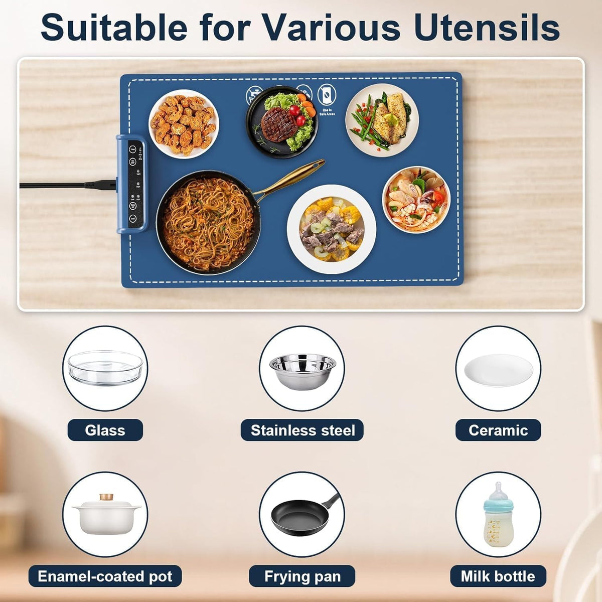 HotServe Electric Food Warmer – Foldable Heating Mat for Home, Travel & Parties| Only Rs- 999 | Buy 1 Get 1 Free