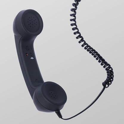 RetroVibe Type-C Retro Phone Handset – Classic Vintage Style Phone Receiver |  Wired Handset Smartphone Microphone Portable Gift PC Tablet Hybrid Work Call Video Conference | Buy 1 Get 1 Free | Only - 799