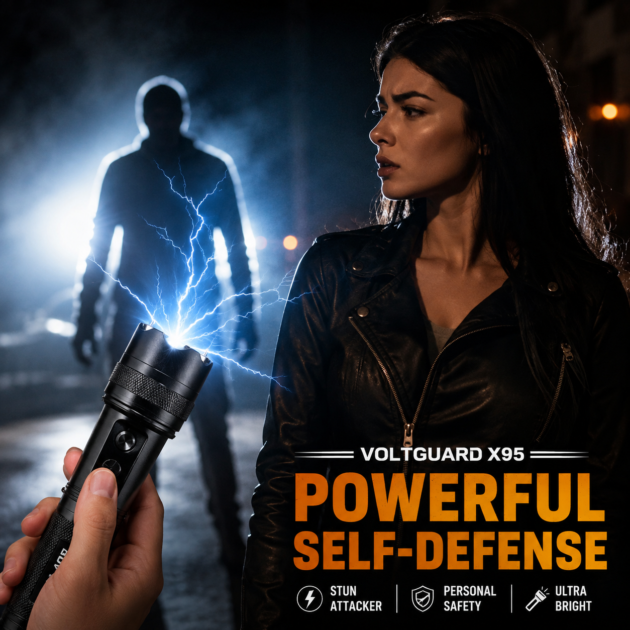🛡️ VoltGuard X95 – Rechargeable LED Torch | Powerful LED Torch for Home, Travel & Outdoor Use